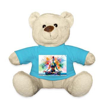 Exercice de yoga - Nounours - bleu outremer - Devant