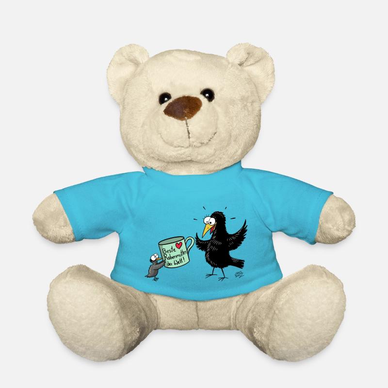 Rabenmutter Muttertag - Teddy - Atollblau