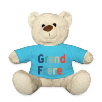 Geburt, großer Bruder, großer Sohn - Teddy - Atollblau - Vorne