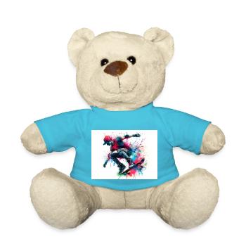 Aquarell-Skater - Teddy - Atollblau - Vorne