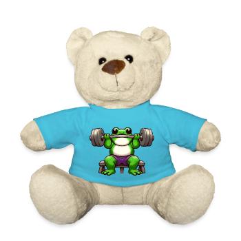 Grenouille Bodybuilder Incroyable - Nounours - bleu outremer - Devant