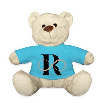 Infinite letter r - Teddy Bear - atoll blue - Front