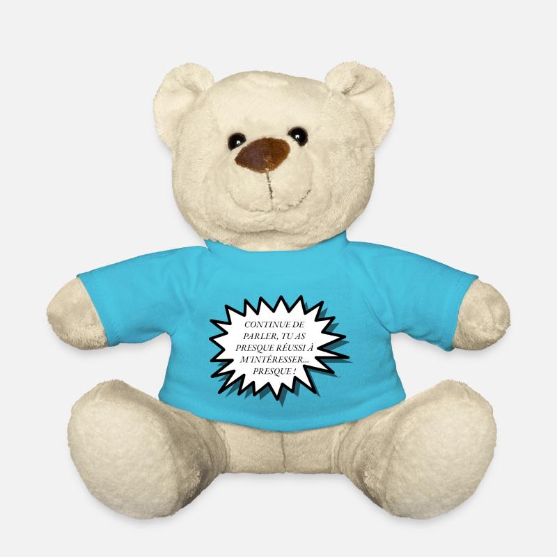 Phrases humoristique - Nounours - bleu outremer