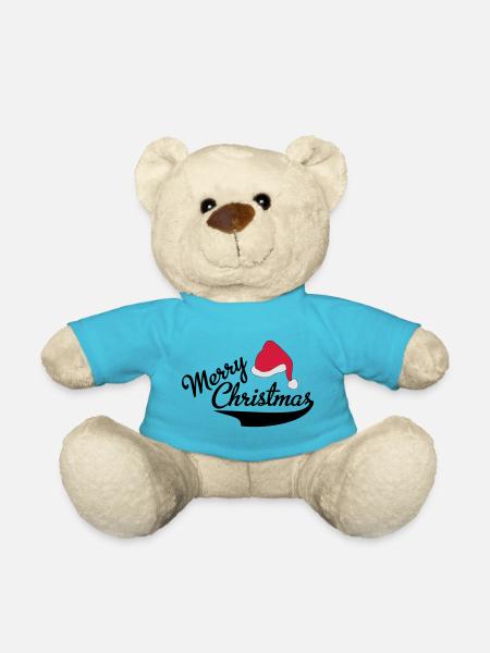 merry Christmas - Teddy - Atollblau