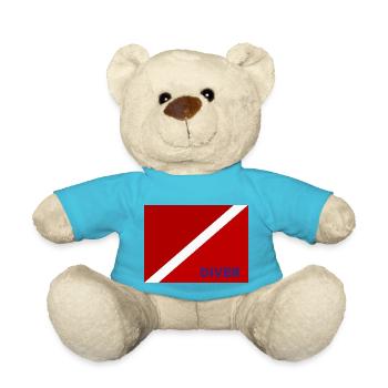 Tauchzeichen - Teddy - Atollblau - Vorne