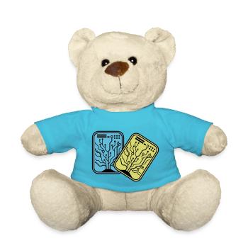 Micro Chip - Teddy Bear - atoll blue - Front