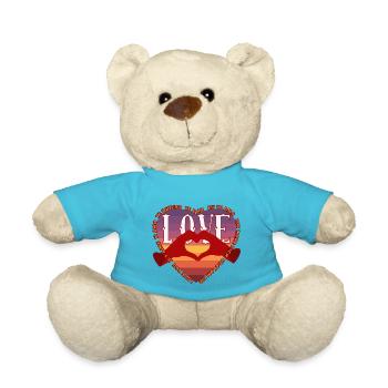 Célébrez l’amour avec style Bonne Saint-Valentin - Nounours - bleu outremer - Devant