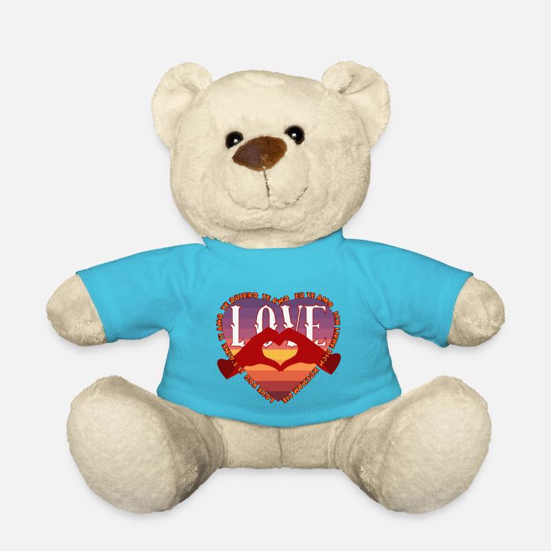 Célébrez l’amour avec style Bonne Saint-Valentin - Nounours - bleu outremer