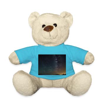 Sternenhimmel Nachthimmel Sterne Milchstraße - Teddy - Atollblau - Vorne
