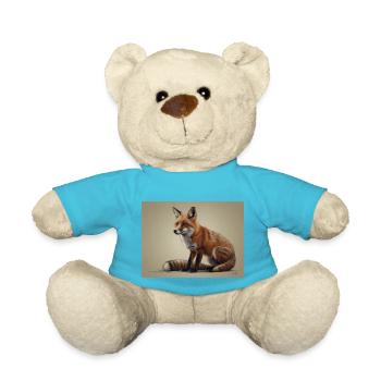 Fuchs Tier - Teddy - Atollblau - Vorne