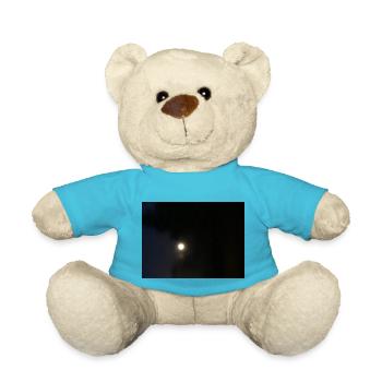 Der Mond mitten in der Nacht leuchtet in der pechschwarzen Nacht auf - Teddy - Atollblau - Vorne