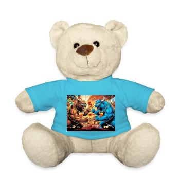 Baeren und Bullen Markt - Boerse - Teddy - Atollblau - Vorne