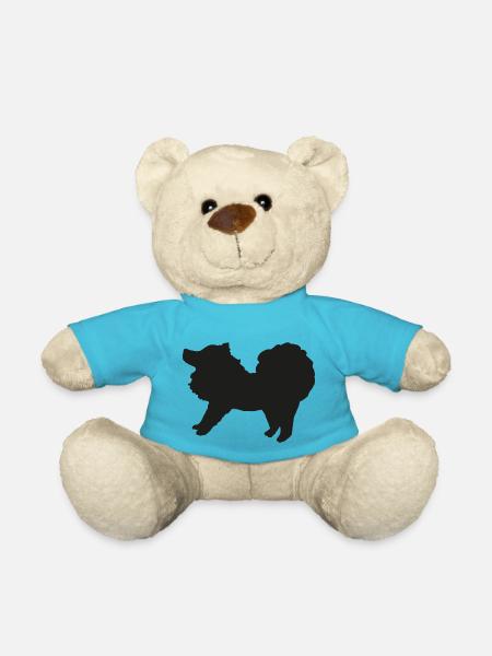 Spitz schwarz - Teddy - Atollblau