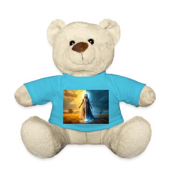 Adroa – Lugbara, Gott der Dualität, des Lichts und des Schattens - Teddy - Atollblau - Vorne