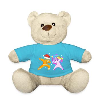 Gingerbread Christmas Gingerbread Man Gingerbread - Teddy Bear - atoll blue - Front