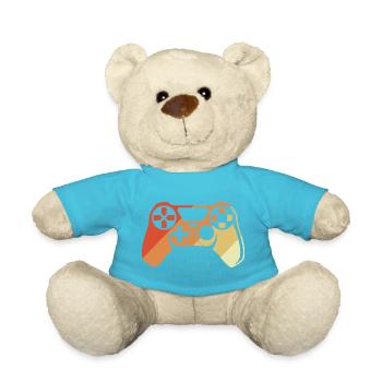 Vintage Gamepad - Teddy Bear - atoll blue - Front