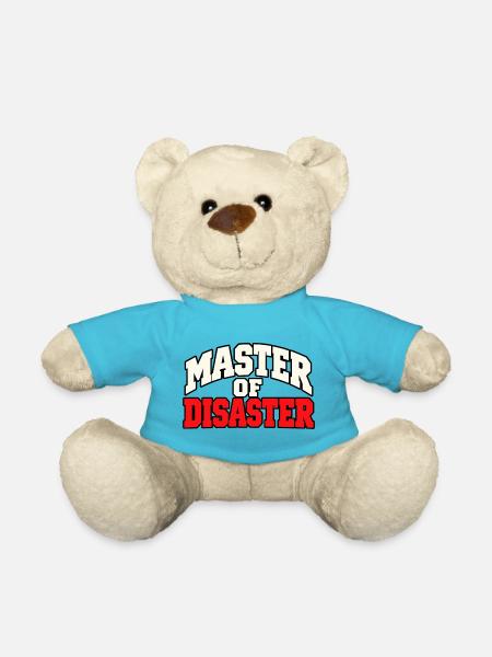 Master of Disaster – Lustiger Chaos Spruch - Teddy - Atollblau