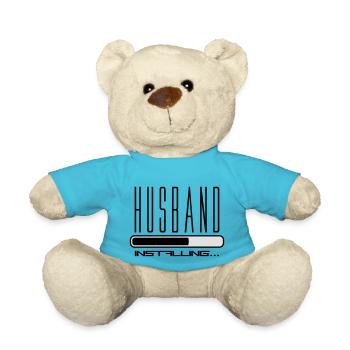 ehemann husband installing downloading ladebalken - Teddy - Atollblau - Vorne