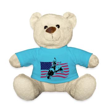 Western Rodeo - Bullrider - Teddy - Atollblau - Vorne
