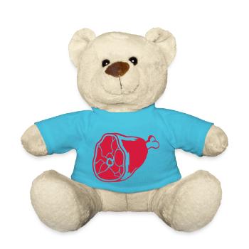 thigh meat knxe eisbein eat grill raeuch - Teddy Bear - atoll blue - Front