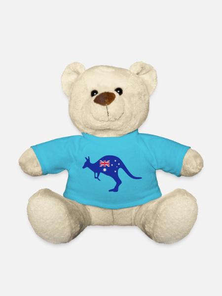 australia - Teddy Bear - atoll blue