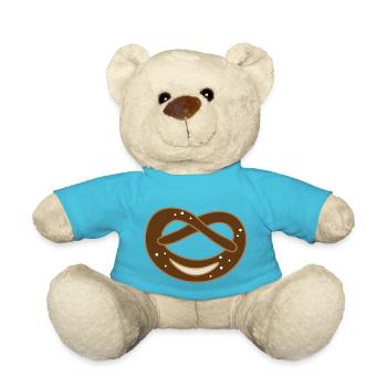 Pretzel for pretzel fans - Teddy Bear - atoll blue - Front
