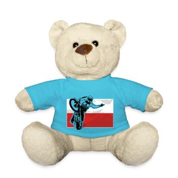 Speedway - Poland Flag - Teddy - Atollblau - Vorne