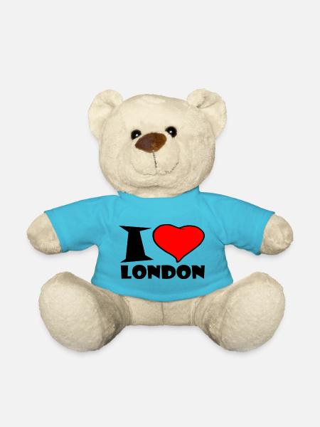 Londres - J'aime Londres - Nounours - bleu outremer