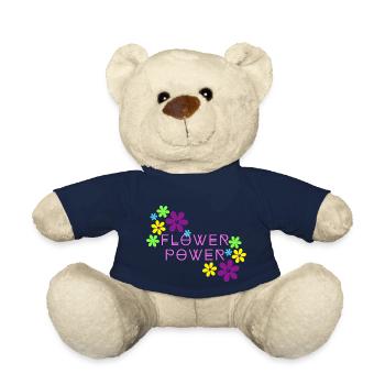 Flower Power rosa - Teddy - French Navy - Vorne