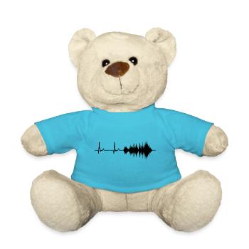 Tontechniker Herzschlag - Teddy - Atollblau - Vorne