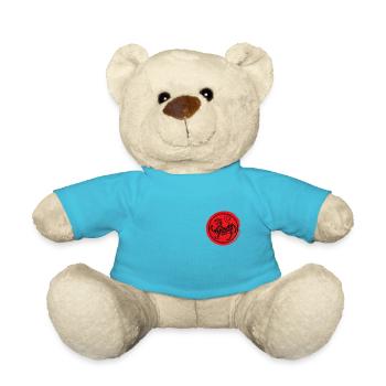 Karate Shotokan Tiger logo - Teddy Bear - atoll blue - Front