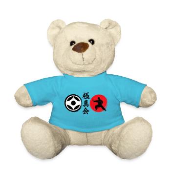 Karate Kyokushin Logo - Teddy - Atollblau - Vorne