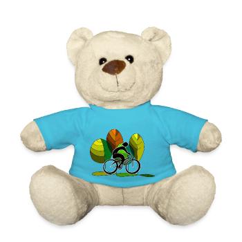 Cycliste - Nounours - bleu outremer - Devant