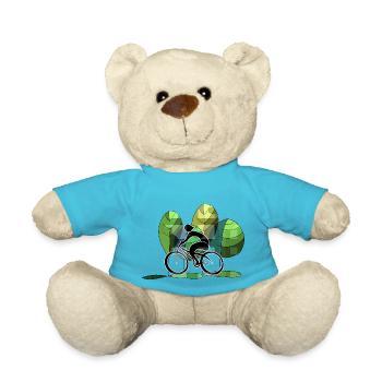 Cycliste - Nounours - bleu outremer - Devant