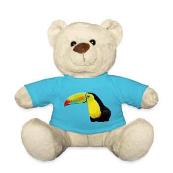 Toucan à bec vert - Nounours - bleu outremer - Devant