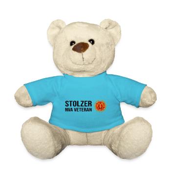DDR Stolzer NVA Veteran - Teddy - Atollblau - Vorne