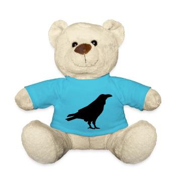 crow - Teddy Bear - atoll blue - Front