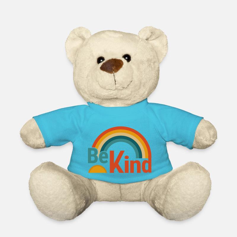 freundlich sein - Teddy - Atollblau