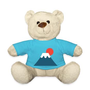 Mont Fuji Japon dessin pas cher esthetique voyage - Nounours - bleu outremer - Devant
