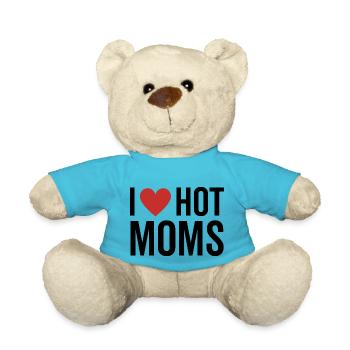 Ich liebe heiße Mütter - Teddy - Atollblau - Vorne