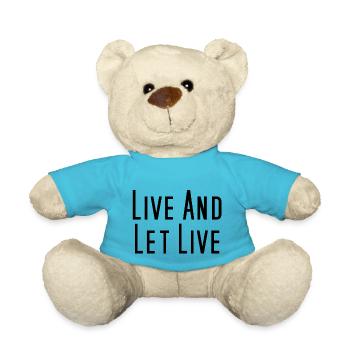 Live and let live, Leben und leben lassen - Teddy - Atollblau - Vorne