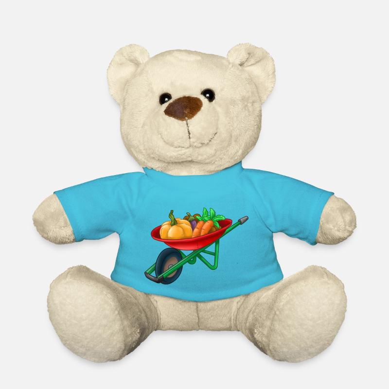 Brouette aux légumes - Nounours - bleu outremer