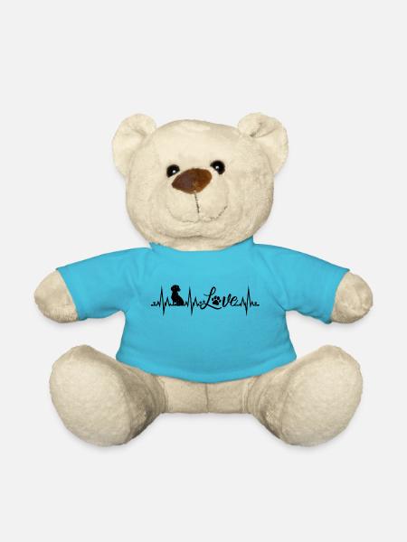 Teckel Amour Heartbeat Chiens Teckel Teckel - Nounours - bleu outremer