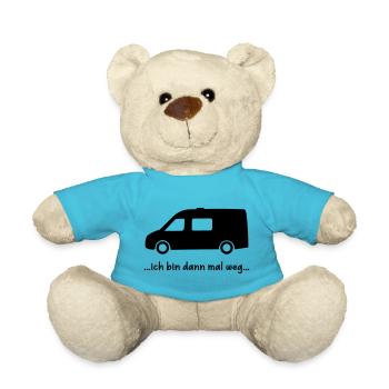 Sprinter Van Life Bus schwarzer Schriftzug - Teddy - Atollblau - Vorne