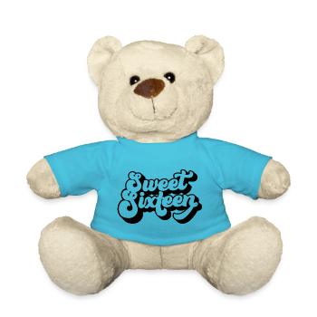 Sweet Sixteen Mignon cadeau de 16 ans - Nounours - bleu outremer - Devant