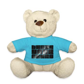 Merci votre lettrage étoile avec la Voie Lactée - Nounours - bleu outremer - Devant