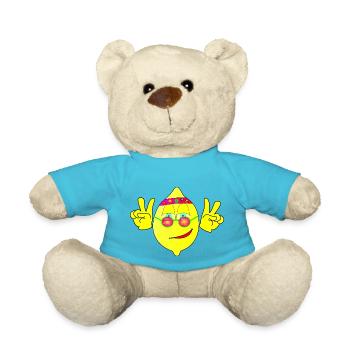 Flower Zitrone - Teddy - Atollblau - Vorne