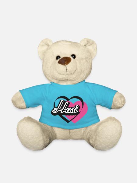 Kosename Hasi Herz - Teddy - Atollblau