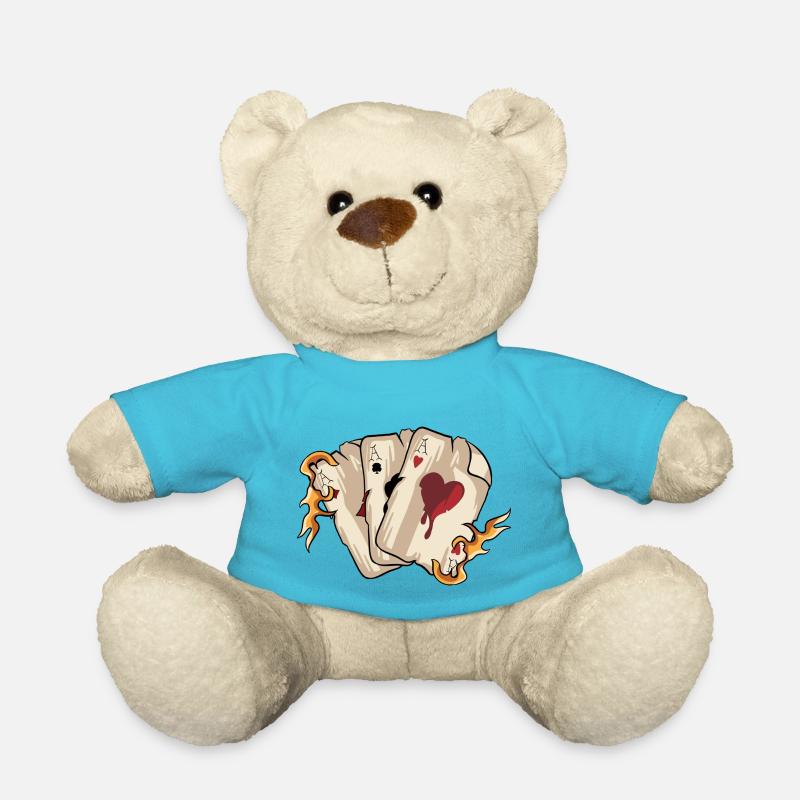 Playing Cards - Teddy Bear - atoll blue