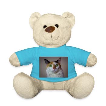 the cat with the sweet look - Teddy Bear - atoll blue - Front